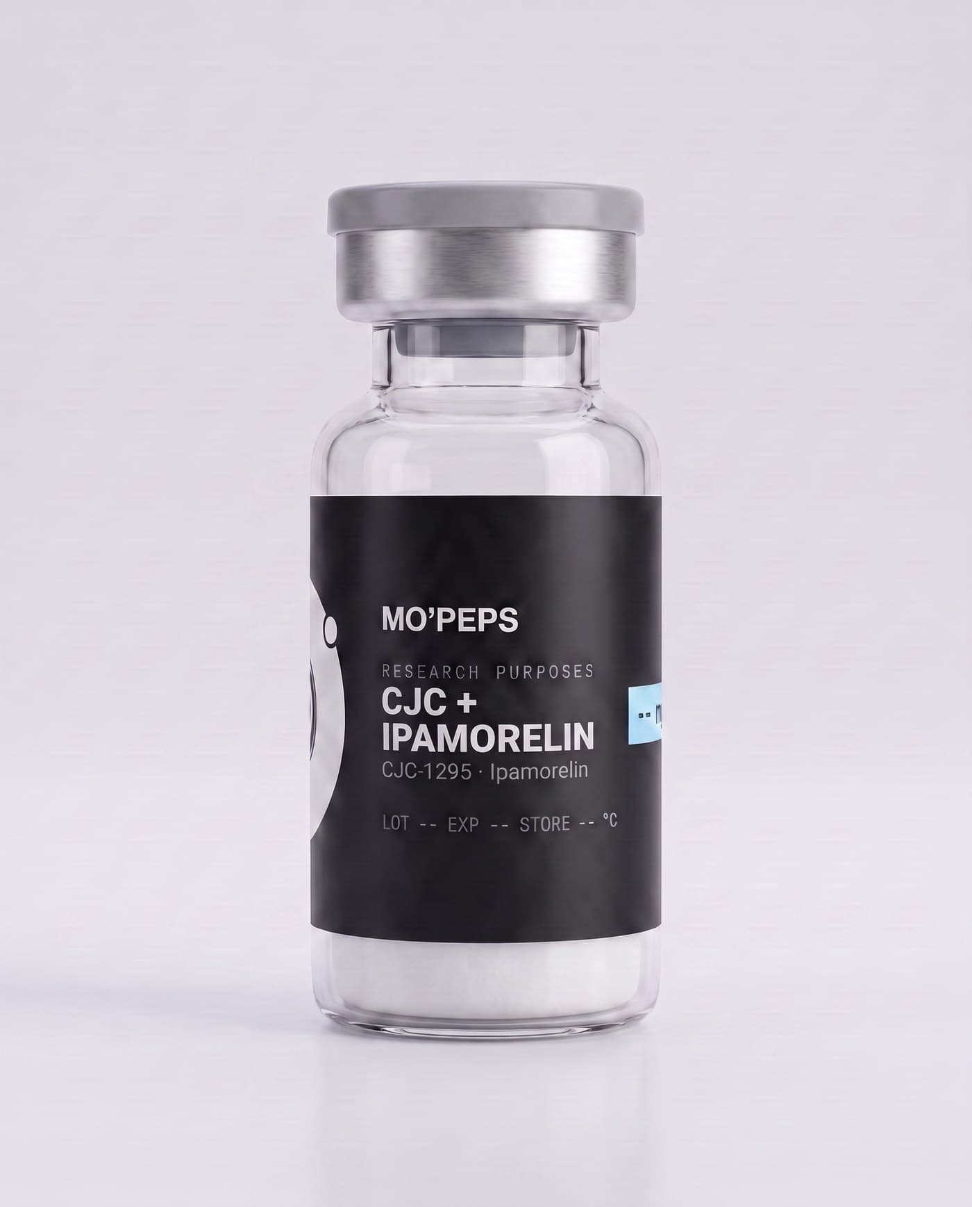 Illustrative vial render for CJC + Ipamorelin